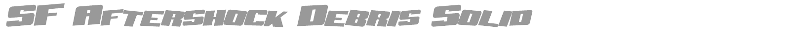 SF Aftershock Debris font preview